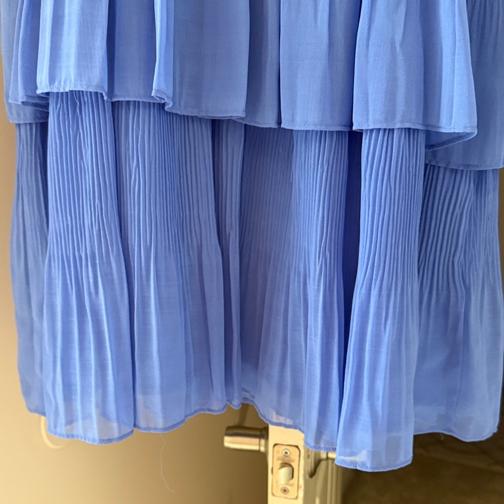 Adelyn Rae Blue Ruffled Dress - Picture 4 of 8
